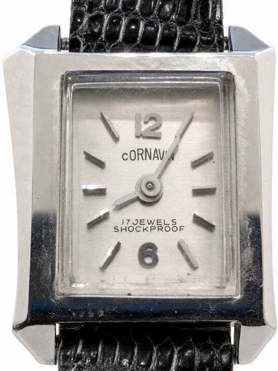 Cornavin Accessories - Vintage Cornavin Pentaflex 17-Jewel Rectangular Mechanical Watch – Mid-Century S